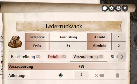 Artefakt verzaubern