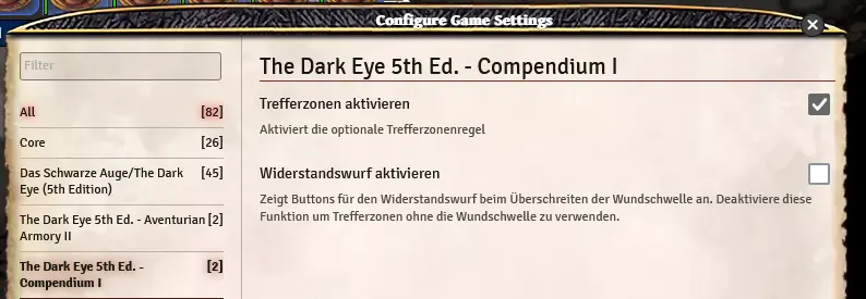 Trefferzonen