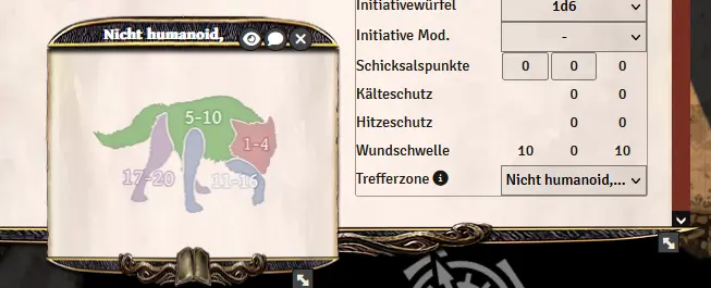 Trefferzonen