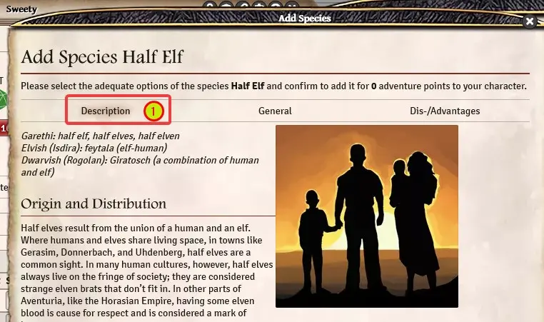 species description