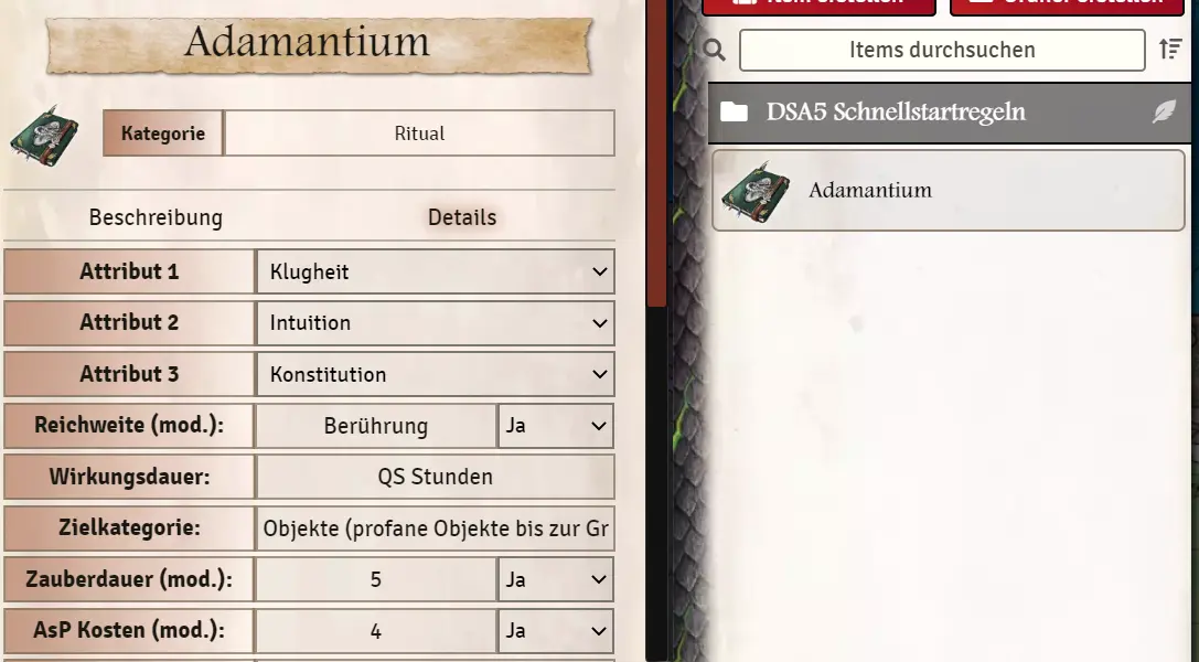 Ritual Adamantium