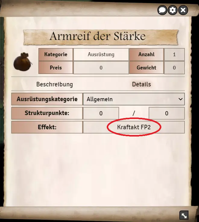 Effekt Attribut